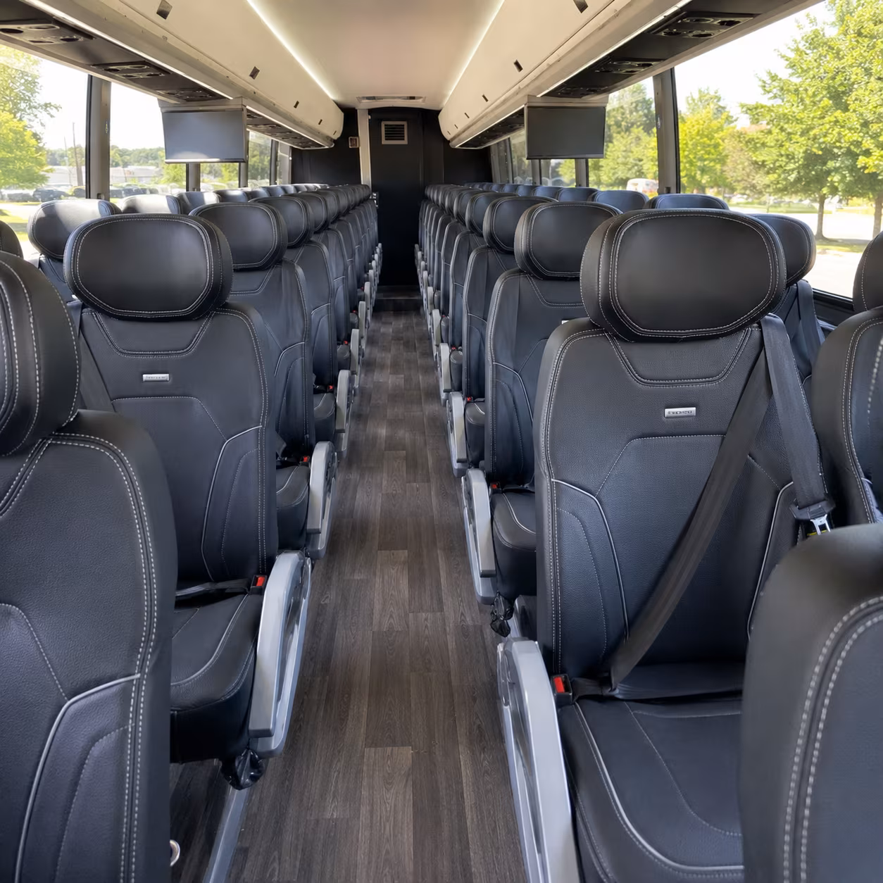 oxnard charter bus rental interior